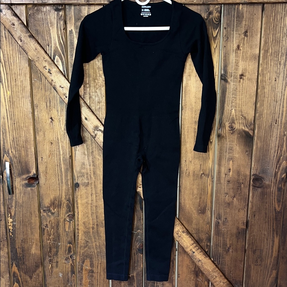 Thermal Long Sleeve Base Layer Jumpsuit - Black